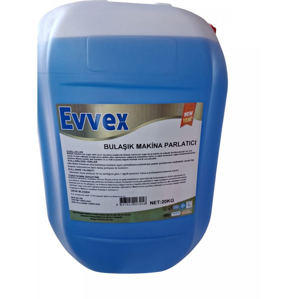 EVVEX Bulaşık Makine Parlatıcı 20 KG
